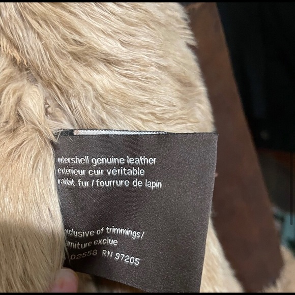 Rabbit Fur Coat - Danier, Size S - Picture 6 of 13